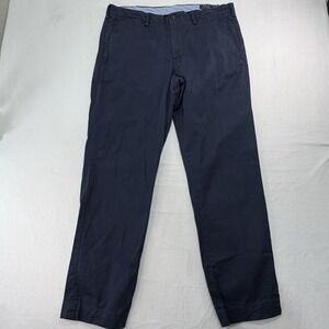 Polo Ralph Lauren 38x32 Stretch Straight Leg Pants Navy Preppy Classic